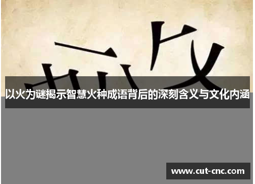 以火为谜揭示智慧火种成语背后的深刻含义与文化内涵
